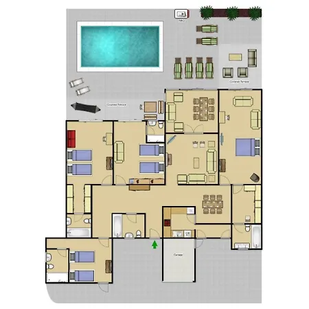 Sleeps 9 Pool Wifi